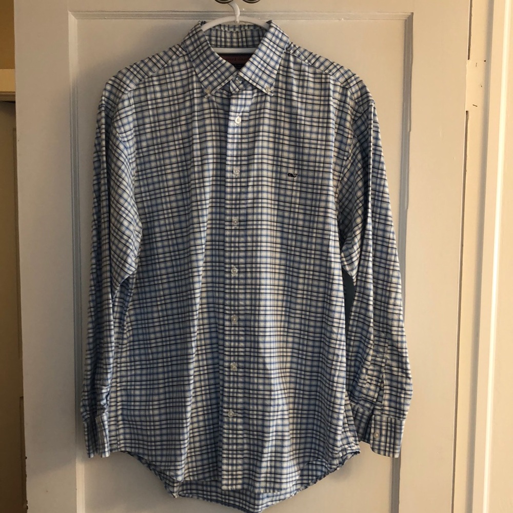 Vineyard Vines plaid button down shirt